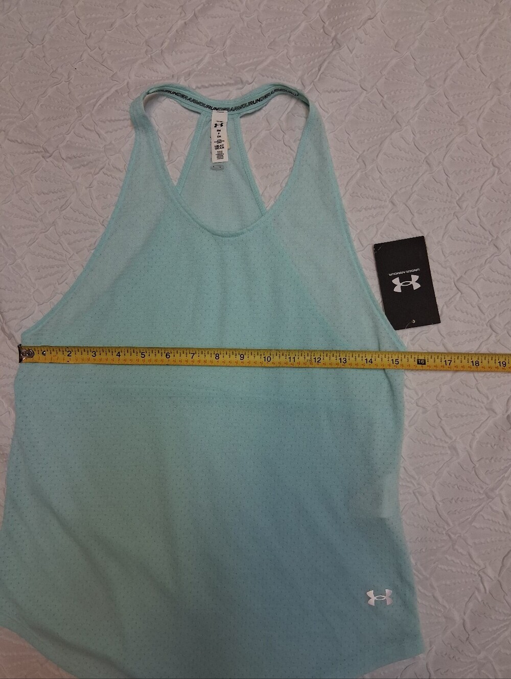Under Armour Light Blue Performance Halter Tank - Picture 9 of 17